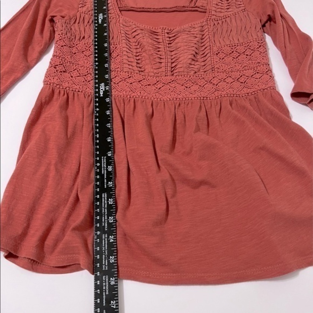 Anthropologie Meadow Rue Peach Colored Top Size XS - Picture 4 of 6